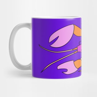 Violet Lobster Mug